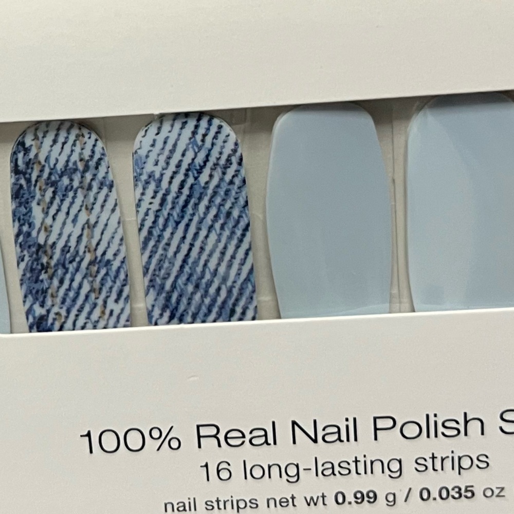 New Color Street Blue Jean Baby Nail Polish Strips - Picture 4 of 5
